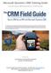 Microsoft Dynamics CRM Training Guide
