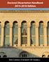 Doctoral Dissertation Handbook 2015-2016 Edition