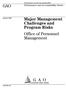 a GAO-03-115 GAO Major Management Challenges and Program Risks Office of Personnel Management Performance and Accountability Series