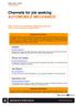 Channels for job seeking AUTOMOBILE MECHANICS