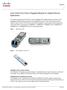 Cisco Small Form-Factor Pluggable Modules for Gigabit Ethernet Applications