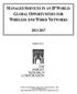 MANAGED SERVICES IN AN IP WORLD: GLOBAL OPPORTUNITIES FOR WIRELESS AND WIRED NETWORKS