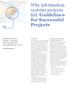 Why information systems projects fail: Guidelines for Successful Projects
