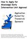 How to Apply for Mississippi Early Intervention Unit Approval