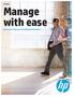 Brochure Manage with ease Get peace of mind with HP and Windows Embedded