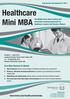 Healthcare Mini MBA. www.iirme.com/healthcareminimba. Four Main Reasons To Attend: