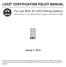 LEED CERTIFICATION POLICY MANUAL