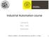 Industrial Automation course