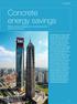 Concrete energy savings