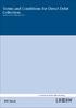 Terms and Conditions for Direct Debit Collection.