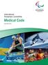 International Paralympic Committee Medical Code. December 2011