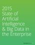 2015 State of Artificial Intelligence & Big Data in the Enterprise