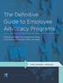 The Definitive Guide to Employee Advocacy Programs