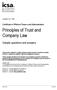 Principles of Trust and Company Law