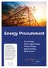 Energy Procurement. Fixed Strategy. Market Trigger Strategy Portfolio Strategy Bespoke Strategy Billing Services