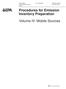 Procedures for Emission Inventory Preparation
