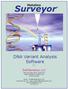 Surveyor. DNA Variant Analysis Software. Mutation. SoftGenetics LLC. v 3.1. 200 Innovation Blvd, Suite 235 State College PA 16803 USA 814/237/9340