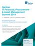 Gartner It Financial, Procurement & asset Management Summit 2014