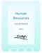 Human Resources. Annual Report
