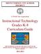 Instructional Technology Grades K-8 Curriculum Guide