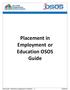 Placement in Employment or Education OSOS Guide
