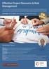 Effective Project Resource & Risk Management