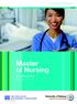 University of Ballarat Master of Nursing (Coursework)