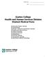 Gaston College Health and Human Services Division Student Medical Form