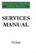 SERVICES MANUAL FY2014