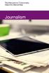 Journalism. Graduate Handbook 2014-2015