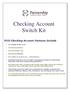 Checking Account Switch Kit