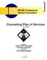 Counseling Plan of Services June, 2009