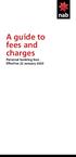 A guide to fees and charges