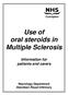 Use of oral steroids in Multiple Sclerosis