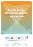 Climate Change Investment Solutions: