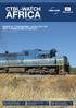 AFRICA CTBL-WATCH. NAMIBIA: TRANSNAMIB LAUNCHES 180 DAY TURNAROUND STRATEGY Full Story On Page 16. ISSUE 10 October 2014