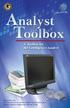 A Toolbox for the Intelligence Analyst