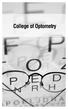 Col ege of Optometry