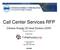 Call Center Services RFP