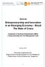 Entrepreneurship and Innovation in an Emerging Economy Brazil The State of Ceara