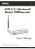 ADSL2/2+ Wireless-N Router 150Mbps plus