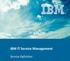 IBM IT Service Management. Service Definition
