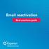 Email reactivation. Best practices guide