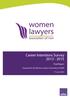 Career Intentions Survey 2013-2015. Final Report. Prepared for the Women Lawyers Association of NSW