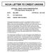 NCUA LETTER TO CREDIT UNIONS