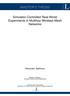 MASTER'S THESIS. Simulator-Controlled Real-World Experiments in Multihop Wireless Mesh Networks. Alexander Bakharev