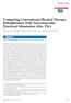 Comparing Conventional Physical Therapy Rehabilitation With Neuromuscular Electrical Stimulation After TKA
