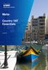 Malta: Country VAT Essentials