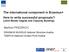 The international component in Erasmus+ How to write successful proposals? (Joint Master Degree and Capacity Building)