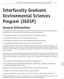 Interfaculty Graduate Environmental Sciences Program (IGESP)